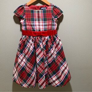 Lands End // Girls Holiday Christmas Party Taffeta Dress - Size 4